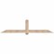 Ekena Millwork Eugene Smooth Timber Gable Bracket, Douglas Fir, 96"W x 24"H x 3 1/2"D x 5 1/2"F, 6/12 Pitch GBW096X24X0406EUG00SDF - alternate 1